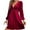 A01-Red, variant on Wedding Guest Dress for Womens V Neck Velvet Glitter Dress Long Sleeve Fall Winter Wrap Tunic Dress Cocktail Party Gown Sexy Mini Dress