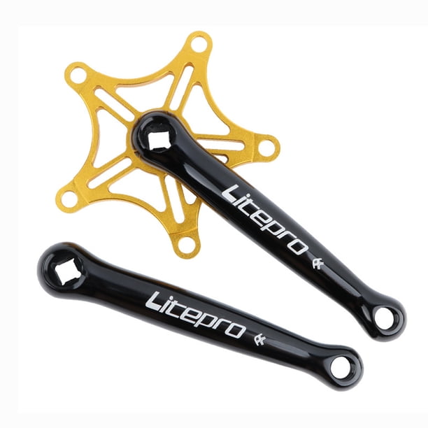 Juego de s pedikarms 130 BCD de 170 mm para bicicleta de carretera de montaña, bicicleta de piñón fijo (cono cuadrado) - Sunnimix Brazos de manivela de bicicleta