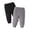 Black, variant on Baby Footed Pants: Soft Cotton Spandex Pants with Feet Pull Bottoms Unisex Baby Boys Girls(Light Gray,12-18 Years)
