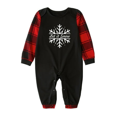 

TZNBGO Fall Baby Girl Clothes Christmas Baby Printed Blouse Tops+Pants Family Matching Pajamas Set