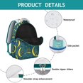 thumbnail image 2 of Artistic Cat Print Student School Backpack with Minimalist Cat Design and Geometric Cat Pattern Abstract Design Book Bag, 2 of 6