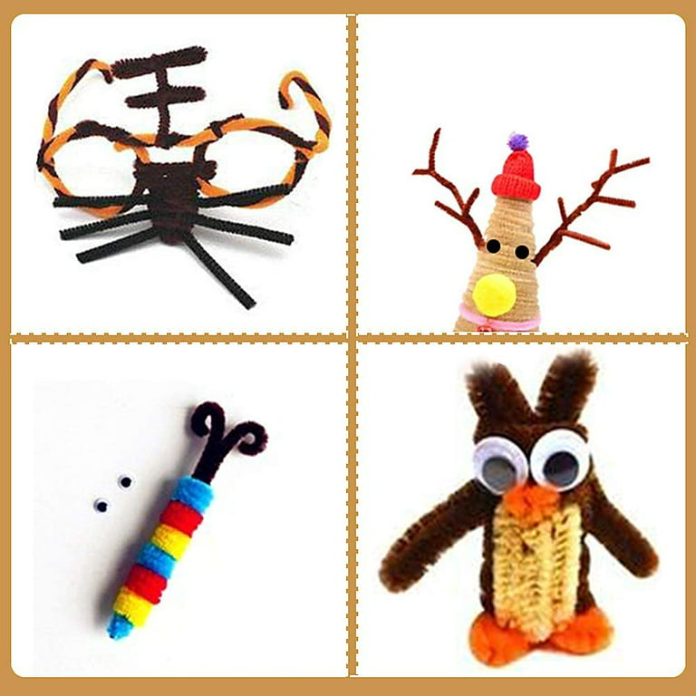 3 mm Brown Pipe Cleaners - Pipe Cleaners - Craft Basics - Kids