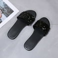 thumbnail image 5 of Itsun Sandals Women,Women's Fashion Indoor Leisure Flip-flops Open-toed Flat Beach Shoes Black US Size 9, 5 of 5