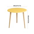 thumbnail image 3 of Fwttom Wooden Small Round T Able, Concise & Modern Detachable Small Round Table Rental House Bedroom Balcony Small Table Rest & Negotiation Round Table, 3 of 6
