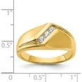 thumbnail image 5 of 14K Yellow Gold Diamond Mens Ring (Size 10) Made In India rm5814-020-ya, 5 of 5