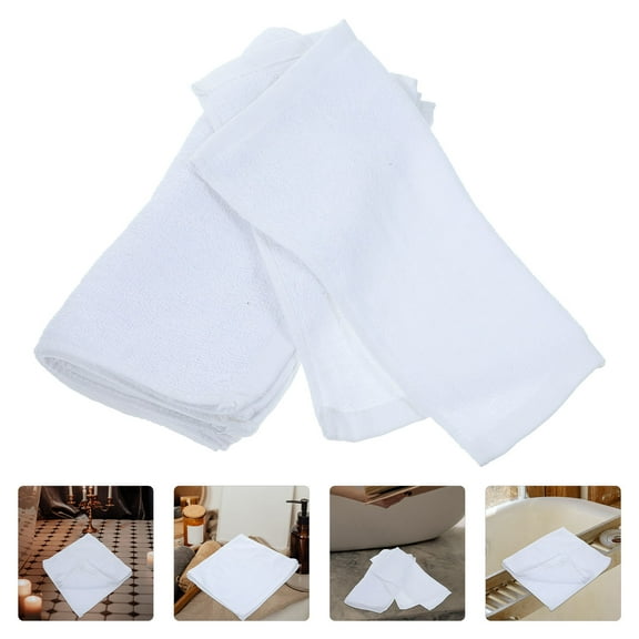 Soimiss 5Pcs Soft Cotton Face Cloths Multipurpose Absorbent Towels for Facial and Hand Use
