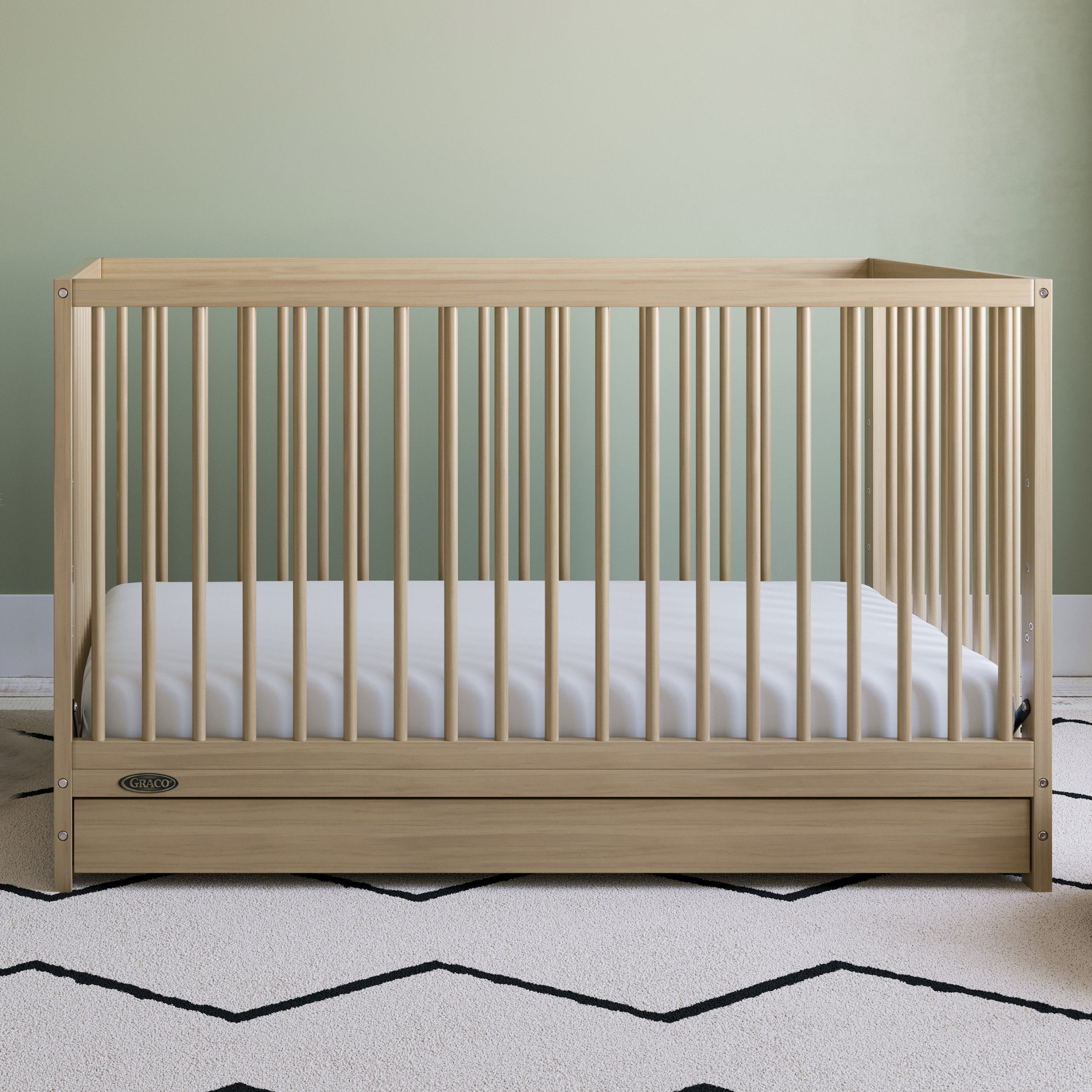 Graco Teddi 5-in-1 Convertible Baby Crib with Drawer, Driftwood - image 3 of 17