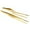 Gold, variant on O'Creme Culinary Stainless Steel Tweezer Tongs Set of 2 - One 10 Inch Straight and One 8 Inch Offset Gold Color