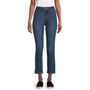 Time and Tru Women's Cropped Straight Jeans