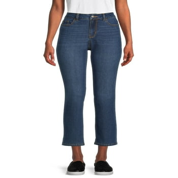 Time and Tru Women's Cropped Straight Jeans