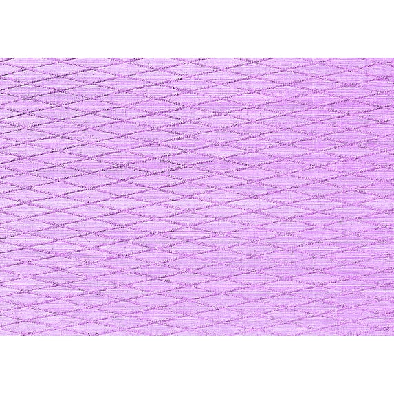 Ahgly Company Indoor Rectangle Trellis Purple Contemporary Area Rugs, 4' x 6'