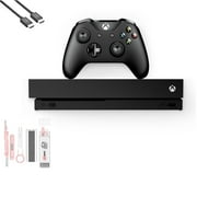 Pre-Owned Microsoft Xbox One X 1TB, 4K Ultra HD Black with BOLT AXTION Cleaning Kit HDMI (Refurbished: Like New)