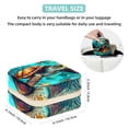thumbnail image 5 of Sea Turtle Travel Portable Square Jewelry Box Organizer: Ideal Solution for Rings, Earrings, Necklaces, Bracelets, and More! Gift for Girls and Women., 5 of 6