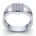thumbnail image 3 of 1.5carat Round Cut Diamond Mens Modern Engagement Anniversary Ring Solid 14K Rose, White or Yellow Gold GH SI1, 3 of 3