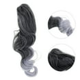 thumbnail image 4 of Ofertas Únicas 1 Pc Clip de Peluca de Cabello Largo Natural para Mujeres 19.69 pulgadas Negro, Gris Claro, 4 of 6