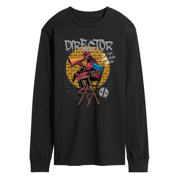 Marvel Deadpool - Director Of Show - Men's Long Sleeve Graphic T-Shirt