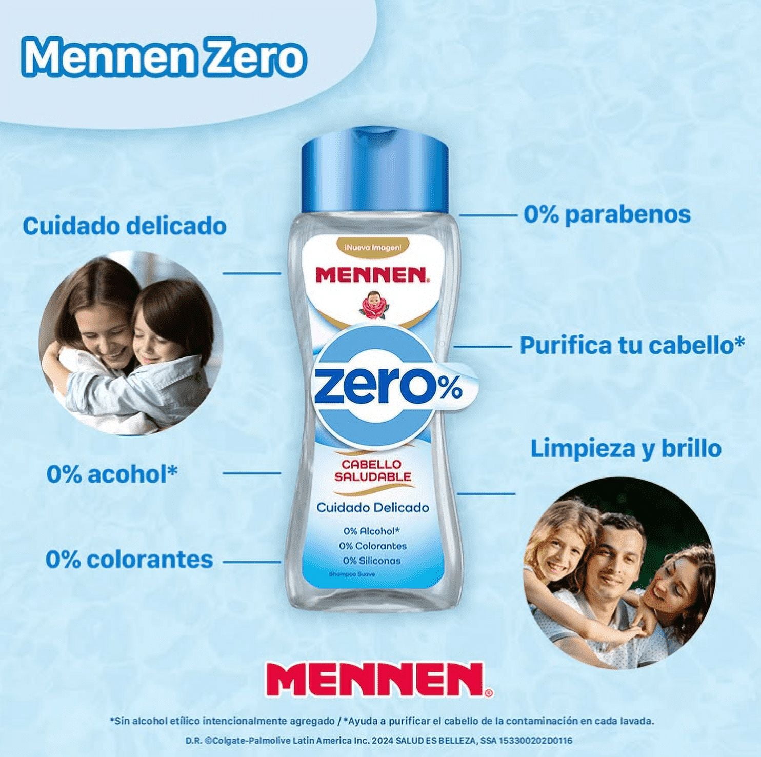 Mennen Baby Magic Shampoo ZERO 400 mL bottle 13.52 oz Gentle Tear Free Shampoo for All Hair Types