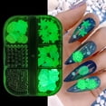 thumbnail image 5 of Feledorashia Christmas Nail Art Luminous Nails Nail Stickers Glow In The Dark Safe Non-Irritating Manicure Accessories, 5 of 9