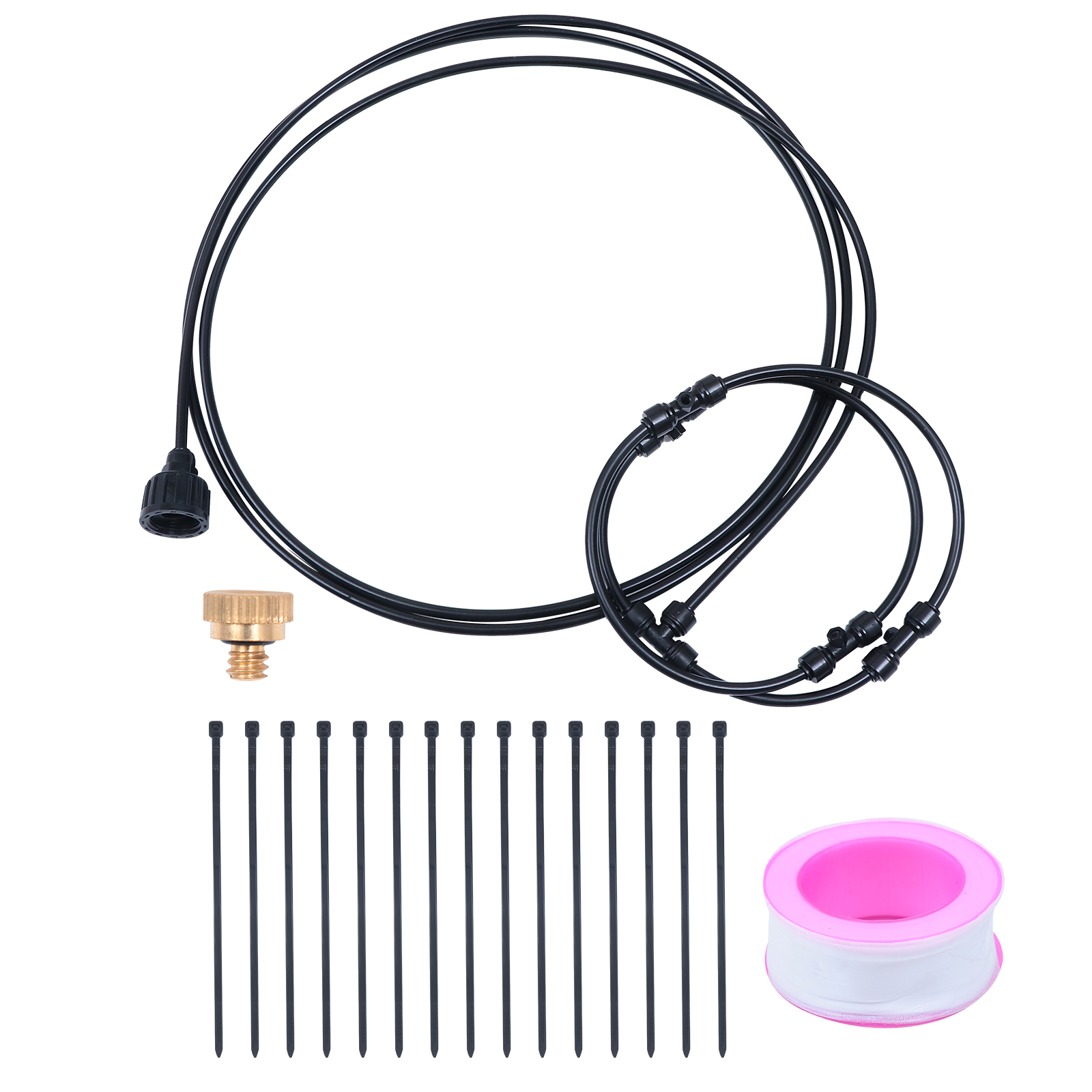 HOMEMAXS 1 Set 16 inch Fan Misting Cooling System Mist Nozzle Sprinkler