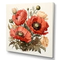 thumbnail image 2 of Designart "Serene Meadows of Red Poppies III" Floral Wall Art - Traditional Red Poppy Entryway Wall Art Print, 2 of 6