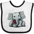 thumbnail image 3 of Inktastic Kiniart Elephant Boys or Girls Baby Bib, 3 of 4