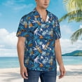 thumbnail image 5 of Balery Hawaiian Style Print Men's Hawaiian Shirts Short Sleeve Beach Shirt Relaxed Fit Vacation Button Down Shirts-Small, 5 of 9