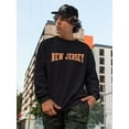 thumbnail image 2 of New Jersey Varsity Style Sweatshirt Men -Image by Shutterstock, Male 3X-Large, 2 of 4