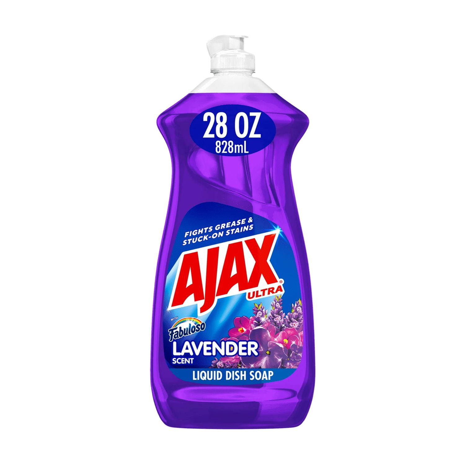 Ajax Ultra with Fabuloso Lavender Scent Liquid Dish Soap ( 28 fl oz  x  4 ) – 4 Pack bottles