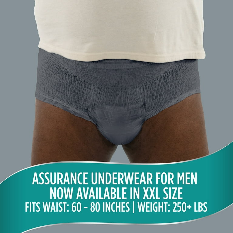Assurance Men's Incontinence Underwear XXL with High Absorbency