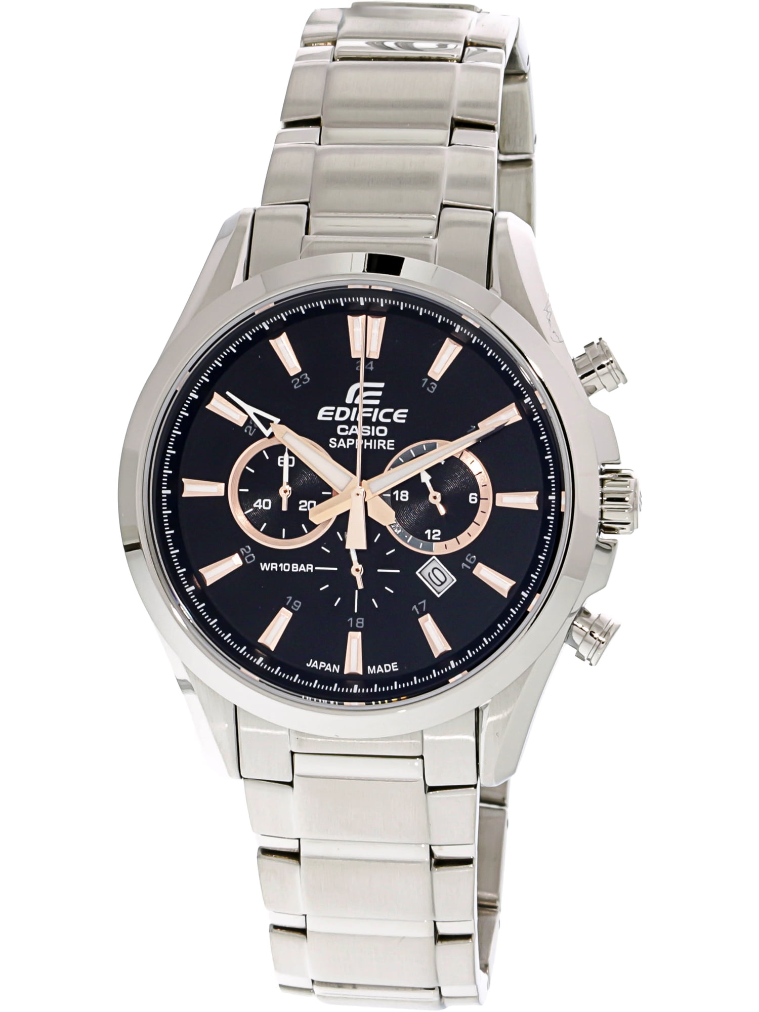 casio edifice silver and gold