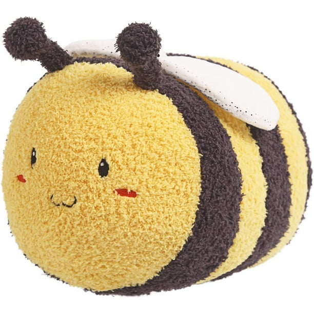 TONGSONG Cute Pillow Plush Bee Stuffed Animal Stuff Honeybee Plush Pillow  Honey bee Toys Kawaii Soft Bumble Bee Pillow Hugging Stuffed Bumblebee Gift