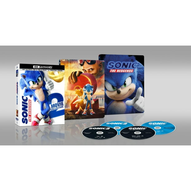 Sonic The Hedgehog 2-Movie Collection Steelbook (4K Ultra HD + Blu-ray