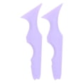 thumbnail image 1 of 2 plantillas de delineador de ojos con punta puntiaguda, reutilizables, impermeables, de silicona, para maquillaje, color morado, 1 of 14