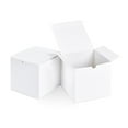 thumbnail image 1 of Cajas de regalo SHIPKEY de cartón blanco con tapas de 15 x 15 x 15 cm (50 unidades), 1 of 9