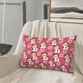 thumbnail image 5 of Lsque Cow And Flower Pattern Pillow Case – Soft & Cozy Throw Pillow Cover, Hypoallergenic Cushion Case for Sleeping Women with Envelope Closure-16"x24", 5 of 6