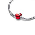 thumbnail image 3 of 925 Sterling Silver Christmas Hat Red Heart Charm Bead for Bracelet Charms Bangle Pendant Jewelry, 3 of 4