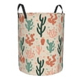 thumbnail image 2 of XMXT Collapsible Laundry Basket, Colorful Cactus Design Polyester Waterproof Laundry Hamper, 62L, 2 of 8