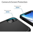 thumbnail image 4 of Entronix Funda Resistente Diseñada para iPhone XR, Cubierta Protectora a Prueba de Golpes de Triple Capa, Color Negro, 4 of 8