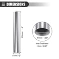 thumbnail image 5 of Unique Bargains Universal Straight Intercooler Pipe Air Intake Tube 2" 51mm OD Length 11.8" 300mm Aluminum Alloy, 5 of 6