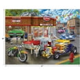 RoseArt Chris Bigelow OIF8 Hot Rod Garage 1000 Piece Jigsaw Puzzle for Adults