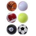 thumbnail image 5 of KAKOWELY 6 pelotas de entrenamiento deportivas de goma de simulación para exteriores (tenis, baloncesto, béisbol, rugby, billar)., 5 of 5