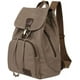 thumbnail image 3 of Mochilas de lona a la moda, bolso informal para compras al aire libre, mochila deportiva, senderismo, viaje, bolsa multiusos, café, 3 of 4
