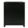 thumbnail image 7 of Oceanstar Rectangular Veneer Laundry Wood Hamper with Interior Bag, Black, 20.25 in. L x 13 in. W x 24.25 in. H, RHV0103MH, 7 of 7