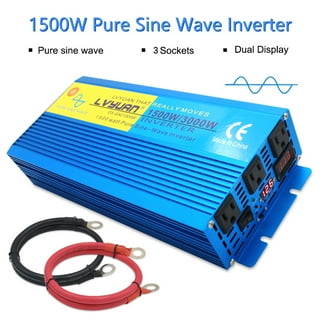 DSU Pure Sine Wave Inverter 12V DC to 230V AC Converter for Home, RV,  Truck, Off-Grid Solar