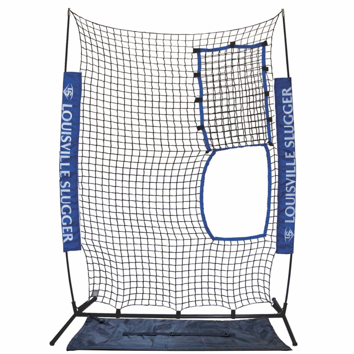 Louisville Slugger Flex Net – Portable 7' x 5' Training Net for Baseball & Softball + Carry Bag