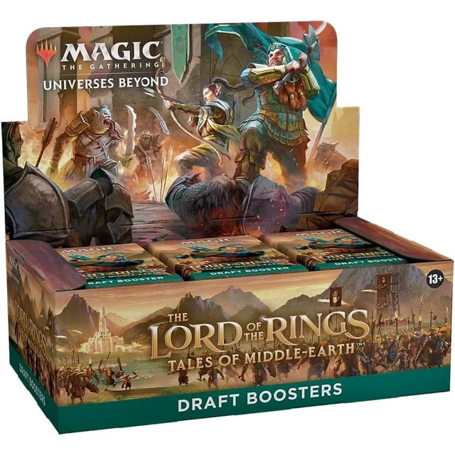 Magic: The Gathering The Lord of The Rings: Tales of Middle-Earth Draft Booster Box - 36 Packs + 1 Box Topper Card