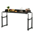 thumbnail image 6 of Wliqien 120x40CM Height Adjustable Overbed Table with Wheels, Rolling Over-the-Bed Laptop Desk with Raised Baffle, Home Office Bedroom Hospital Workstation Table, 6 of 8