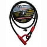 Trimax Max-Dual Force Integrated U-Lock & Cable 6' L X15Mm TCU1572, Card Packaging