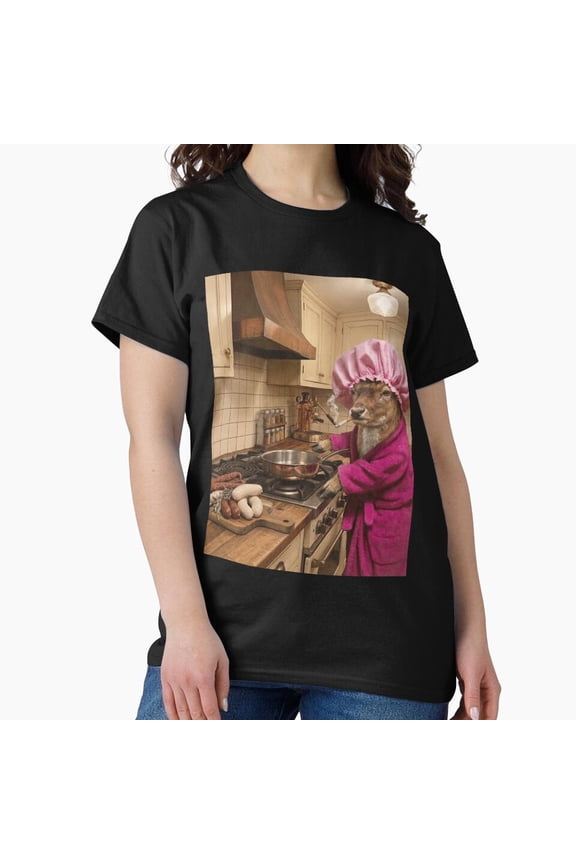 Deer Housewife Brainrot T Shirt, Funny Animal Lover Graphic Tee, Deer Meme Shirt Size S-5XL