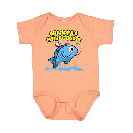 

Inktastic Grandpa s Fishing Buddy (blue) Gift Baby Boy or Baby Girl Bodysuit